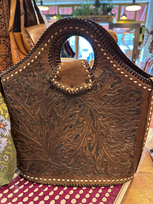 Judy Leather Tooled Purse