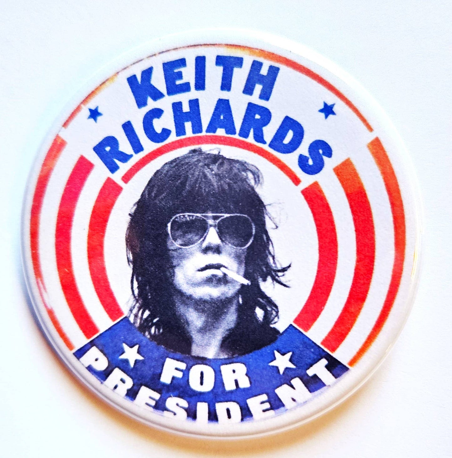 Rockers for President Buttons Magnets & Openers. Set 05: Lemmy Kilmister / 1.25" Small Button