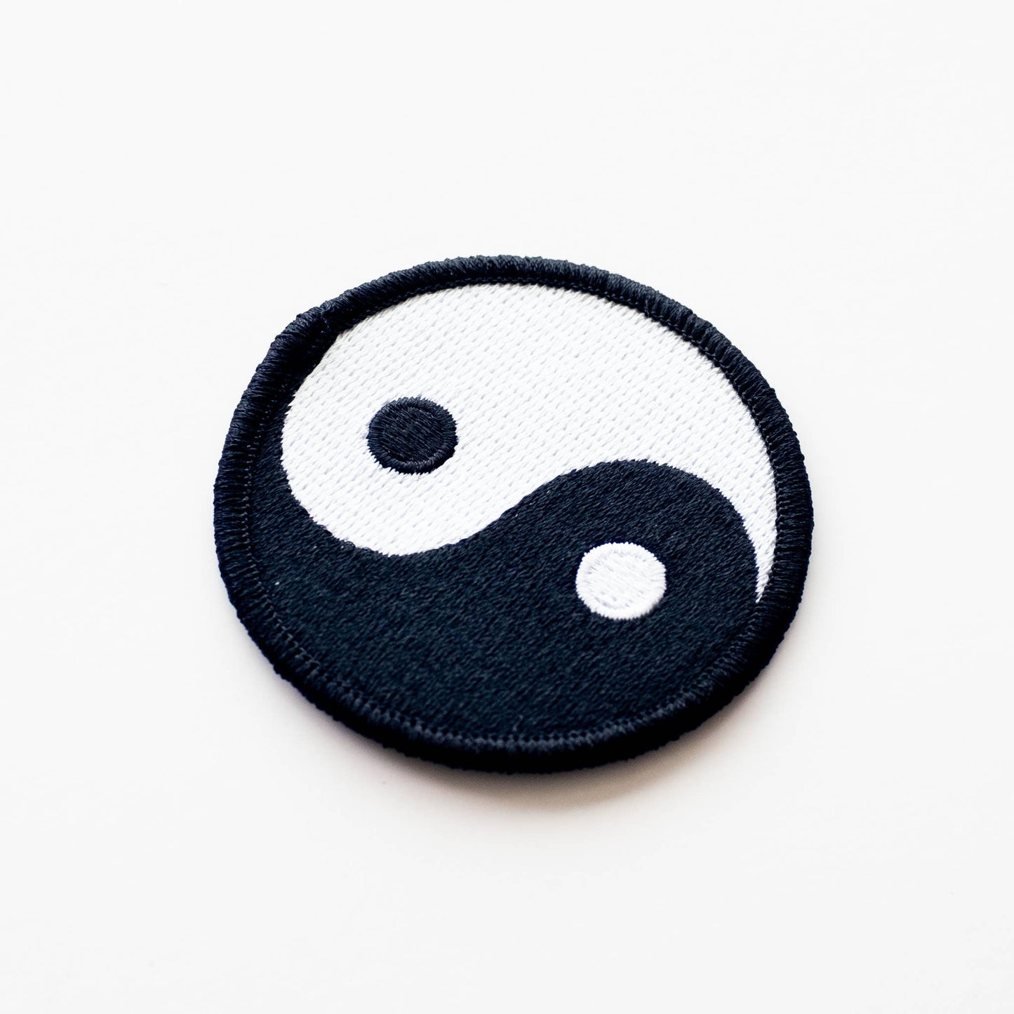 Yin Yang Symbol Embroidered Iron on Patch: Yes