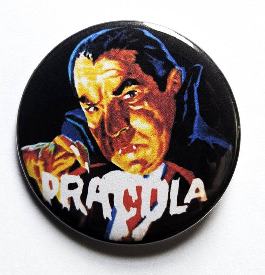 Vintage Horror Buttons Magnets & Bottle Openers. set 07: Dracula / 1.25" Small Button