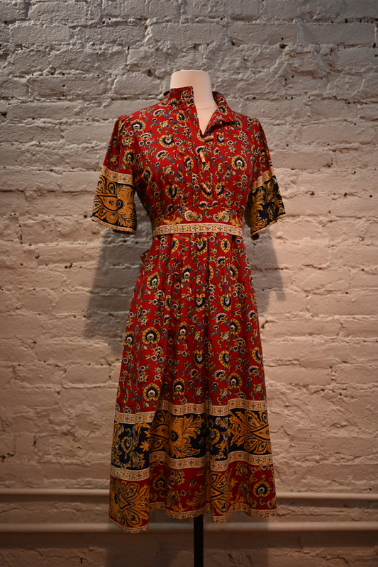 Red Paisley Dress