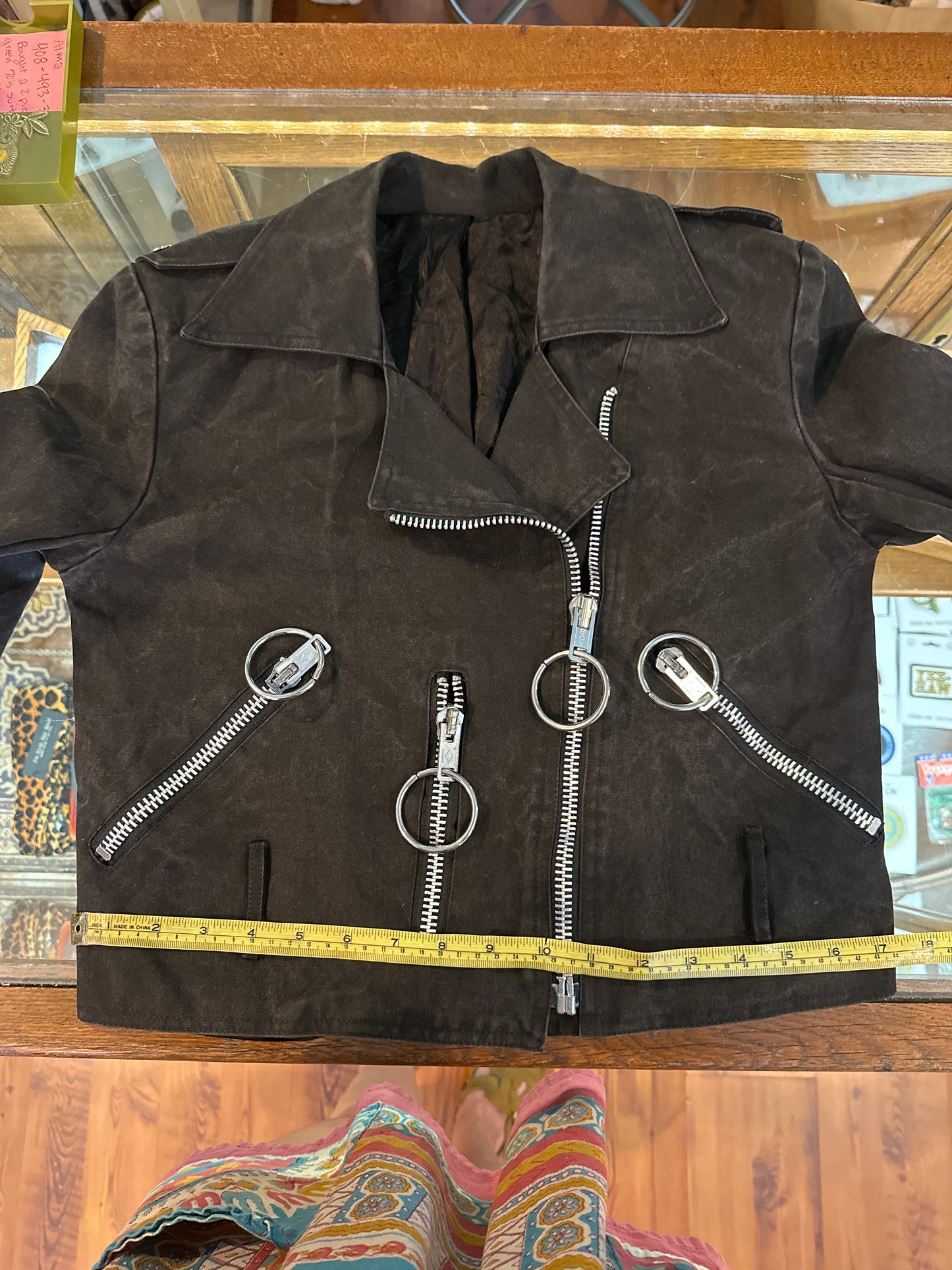 1980s Betsey Johnson Punk Label Motorcycle Jacket