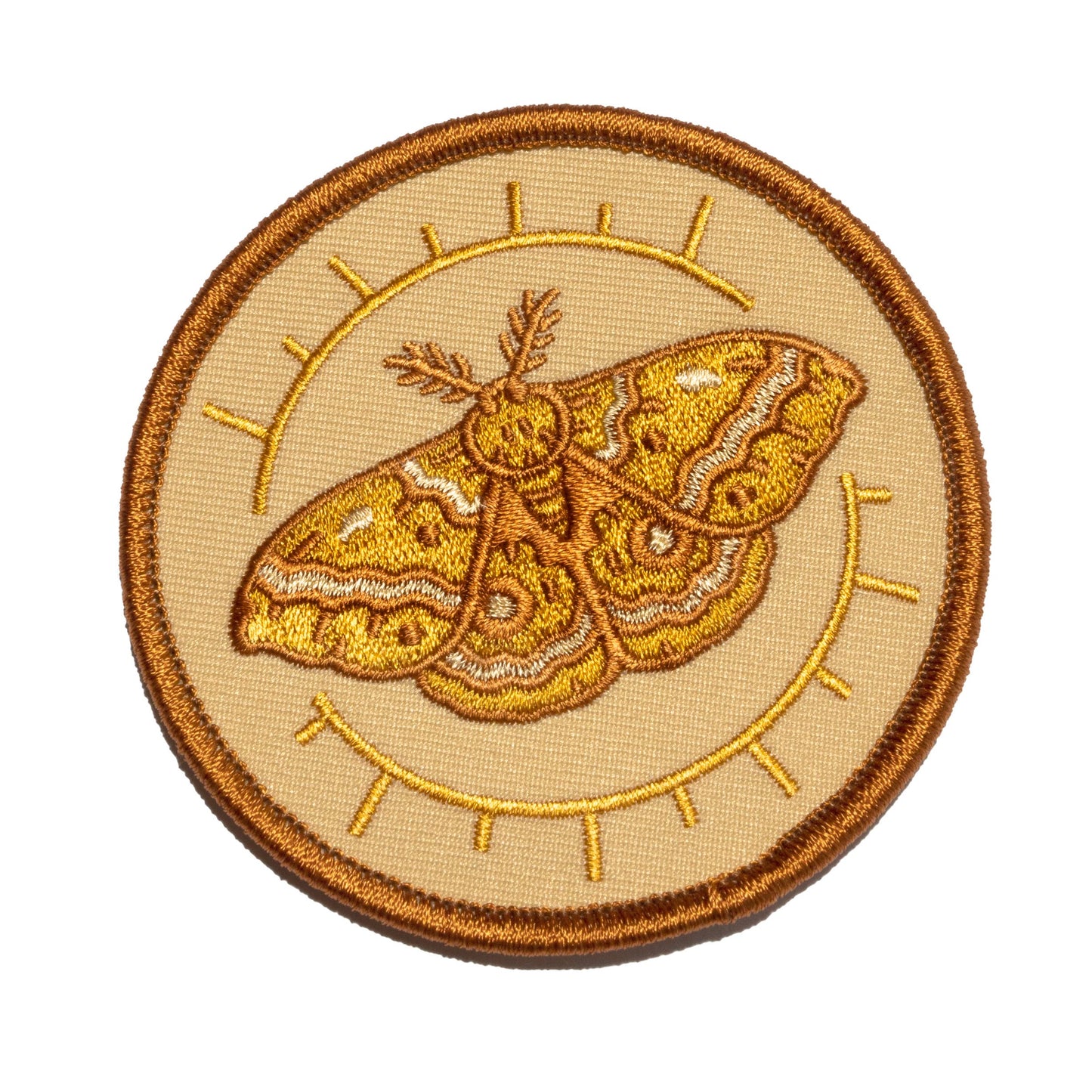 IO Moth Embroidered Patch, Iron on Patch