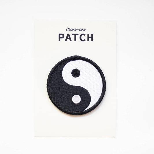 Yin Yang Symbol Embroidered Iron on Patch: Yes