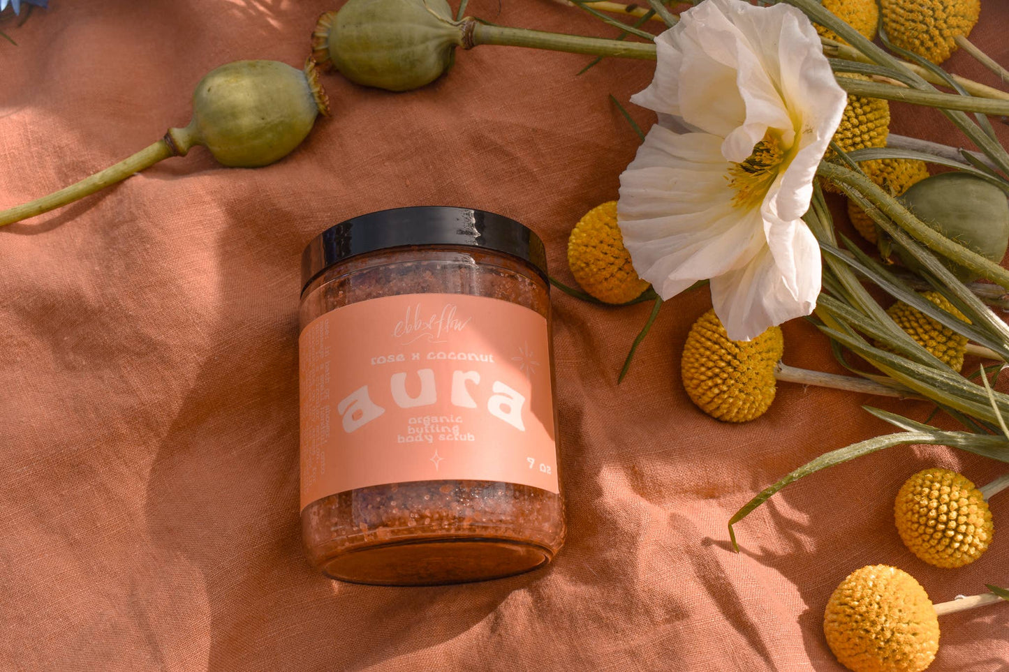 Aura - Grapefruit x Rose x Geranium Organic Body Scrub