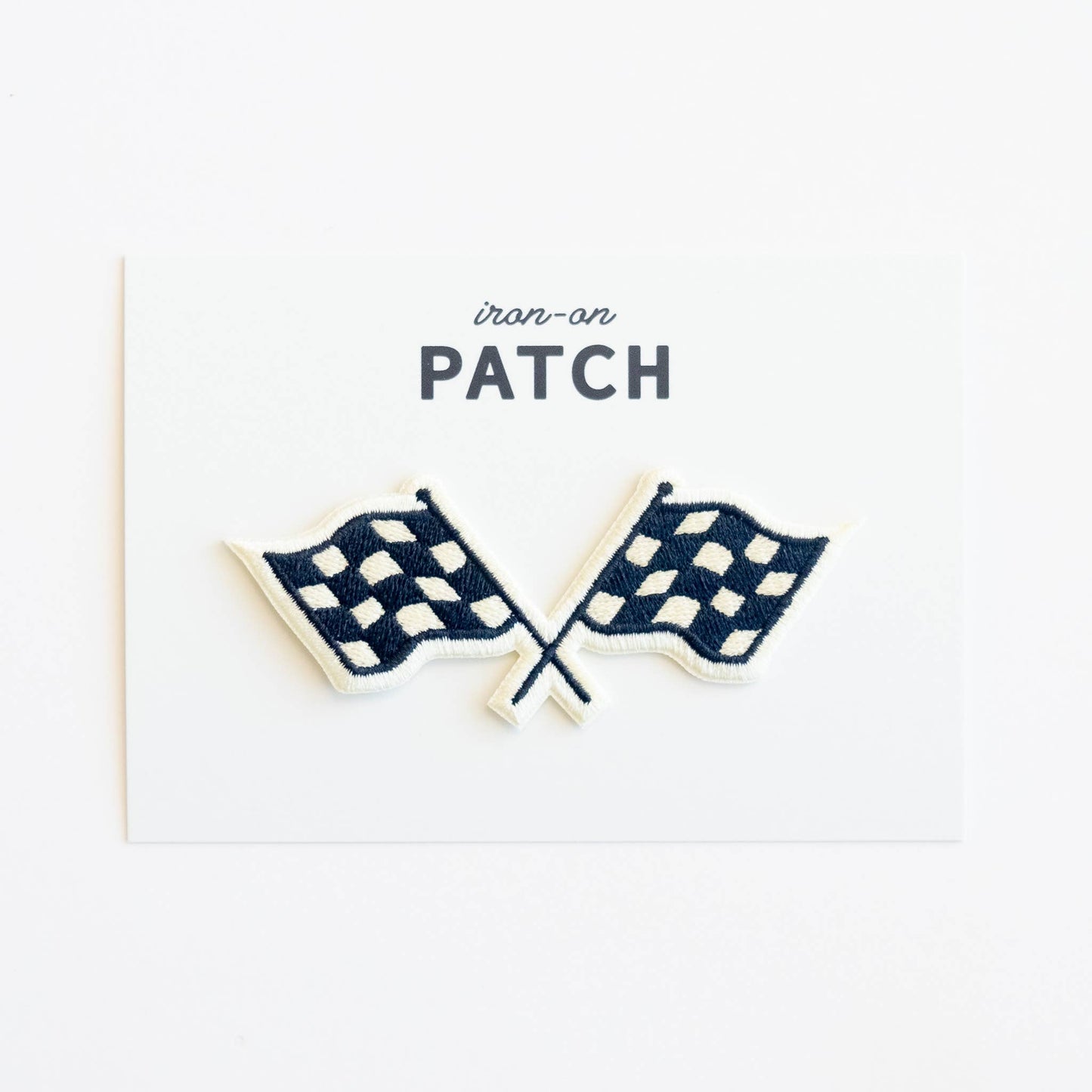Racing Flags Embroidered Iron on Patch: Yes