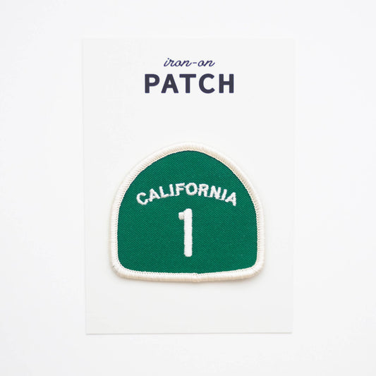 Califonria Pacific Coast Highway 1 Embroidered Iron on Patch: Yes