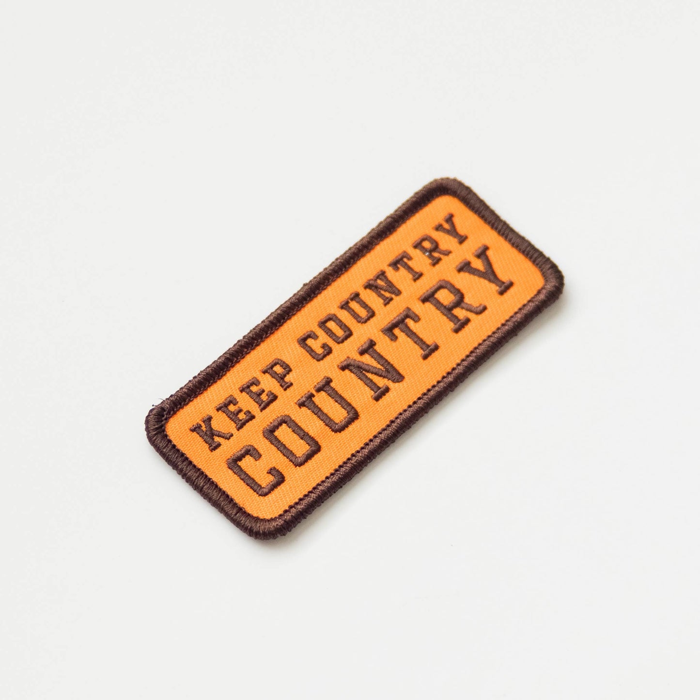 Keep Country, Country Embroidered Iron on Patch: Yes