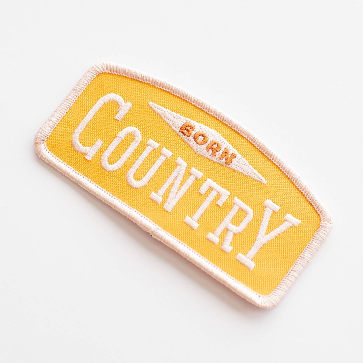 Born Country Embroidered Iron on Patch: Yes