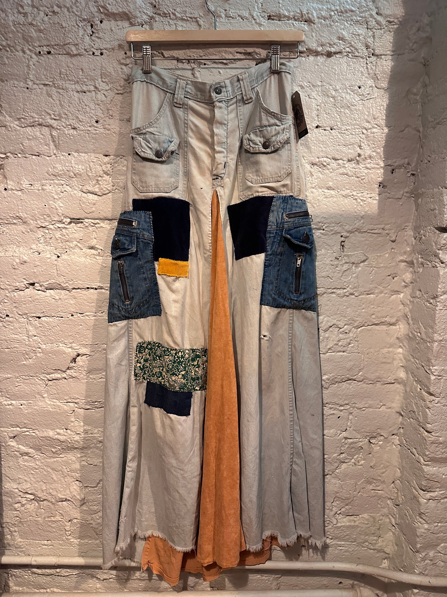 1970s Wrangler Patchwork Denim Skirt