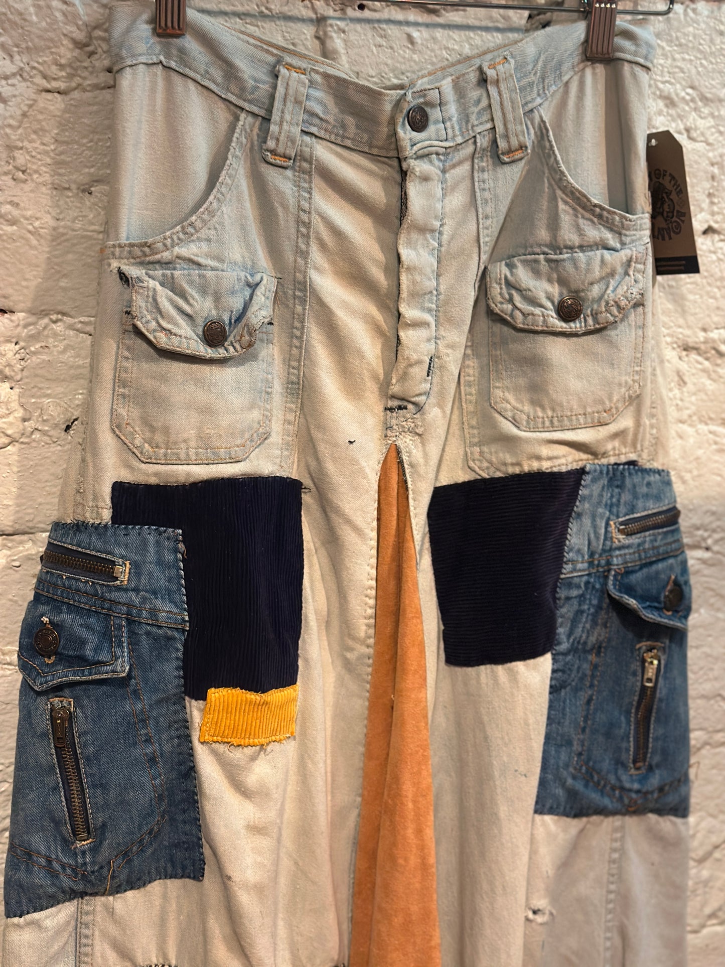 1970s Wrangler Patchwork Denim Skirt