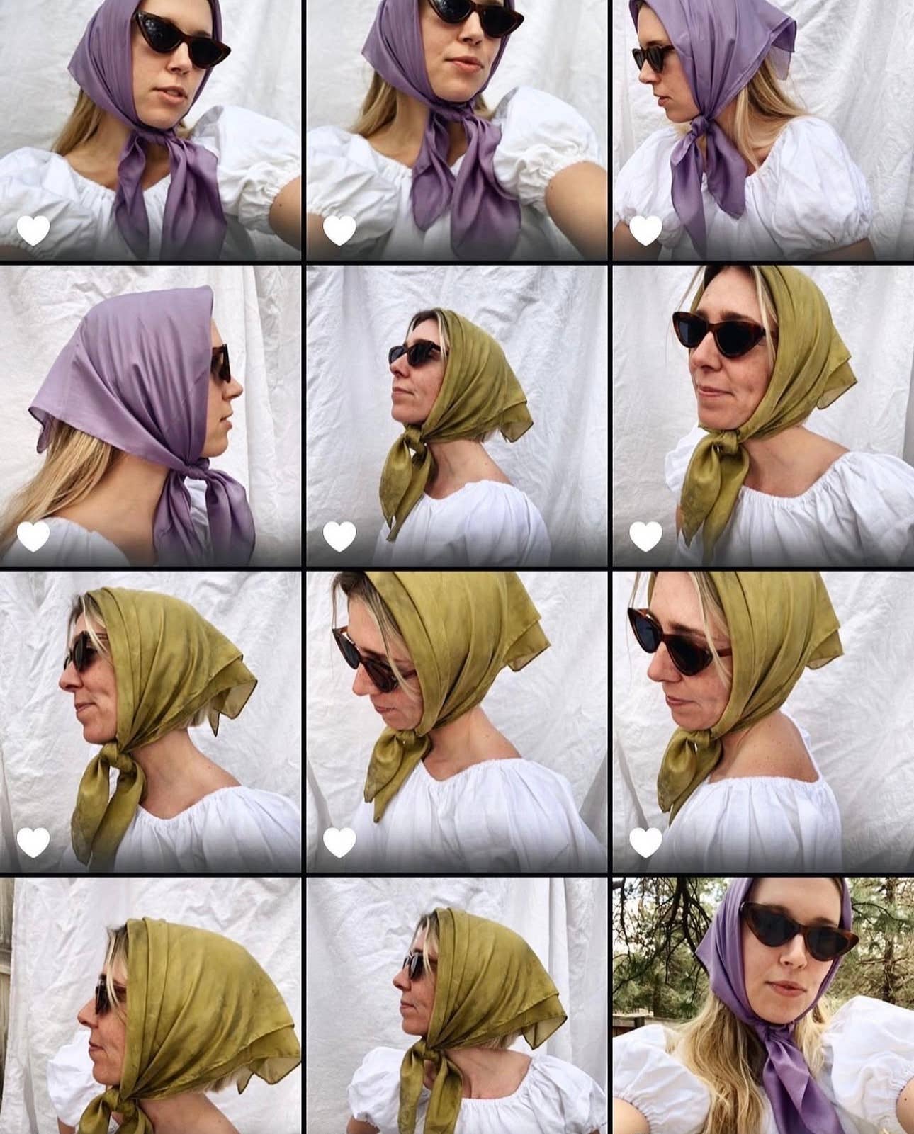 Plant Dyed Silk :Grande: Scarf / Triangle Top / Head Wrap  : Indigo