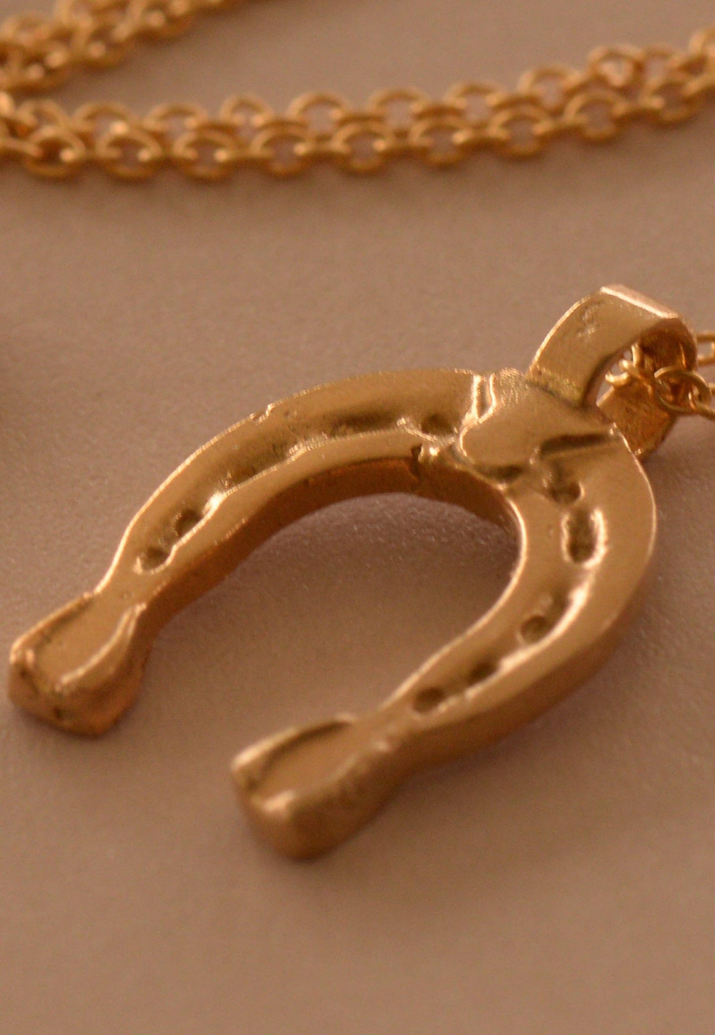 The Lucky charm necklace: Gold filled/bronze
