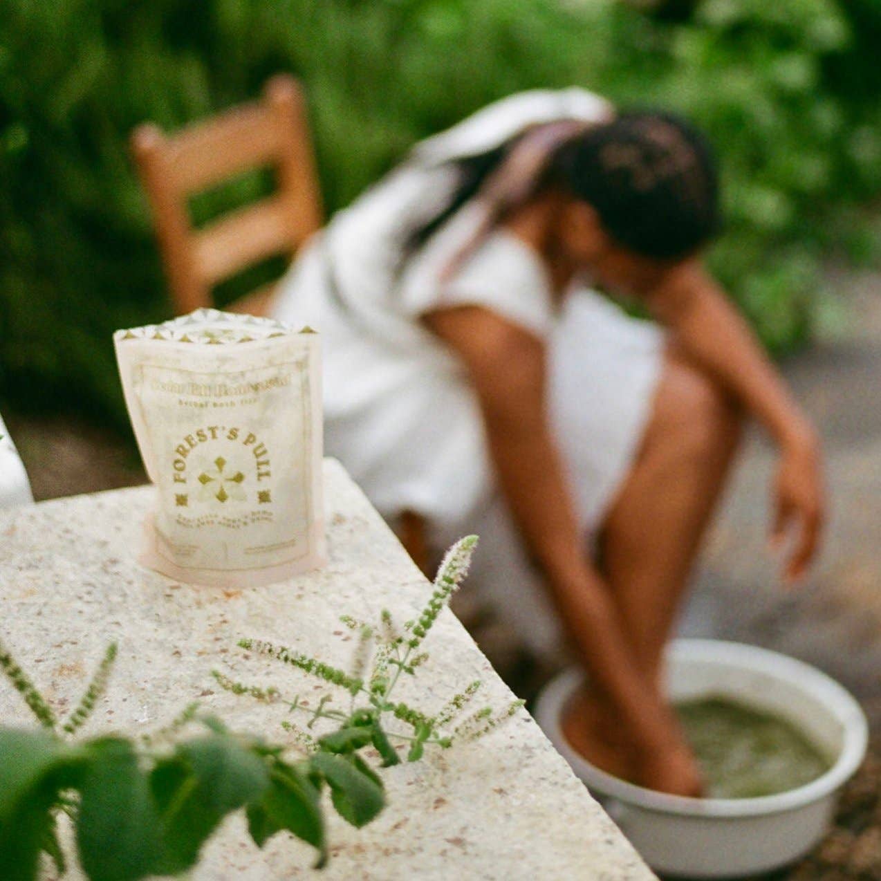 Wild Flower Bath Fizz - Moisturizing Herbal Bath Soak: 6 Forest Pull