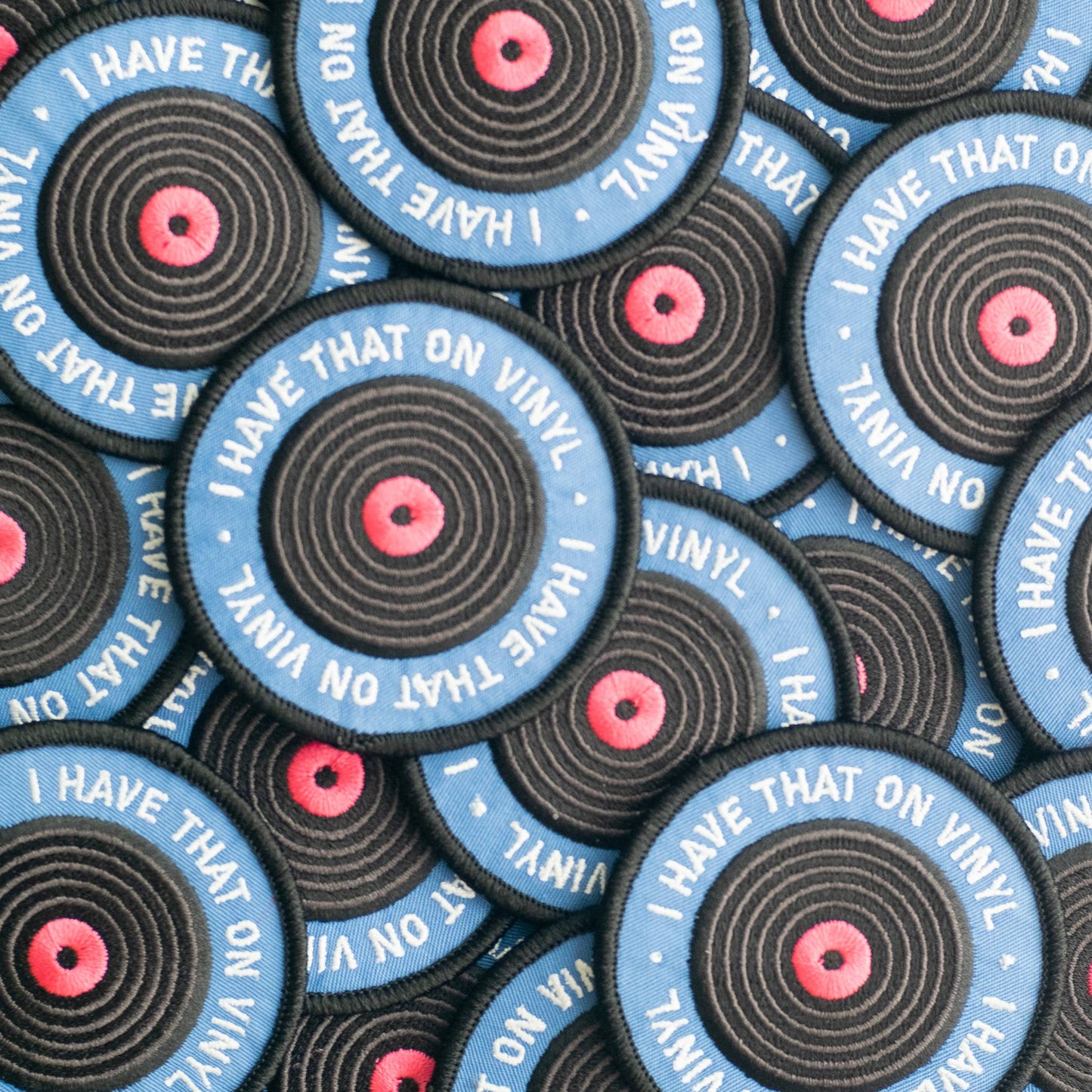 I Have That on Vinyl Embroidered Iron-on Patch: Yes