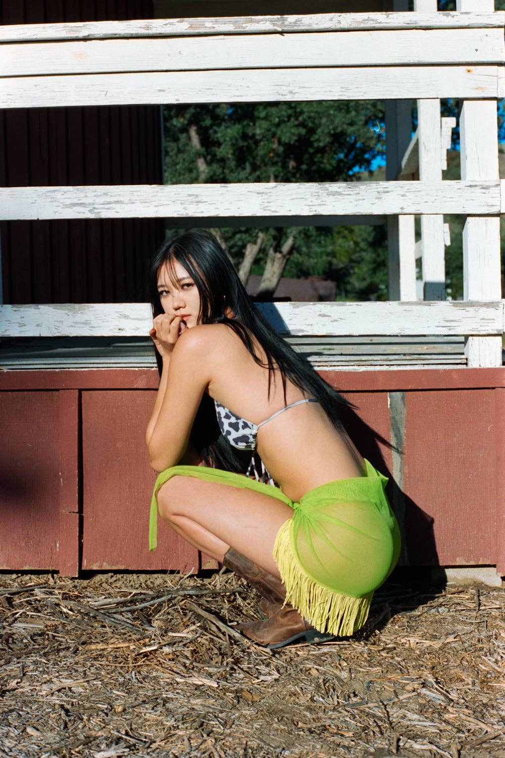 Fringe Sarong: Black