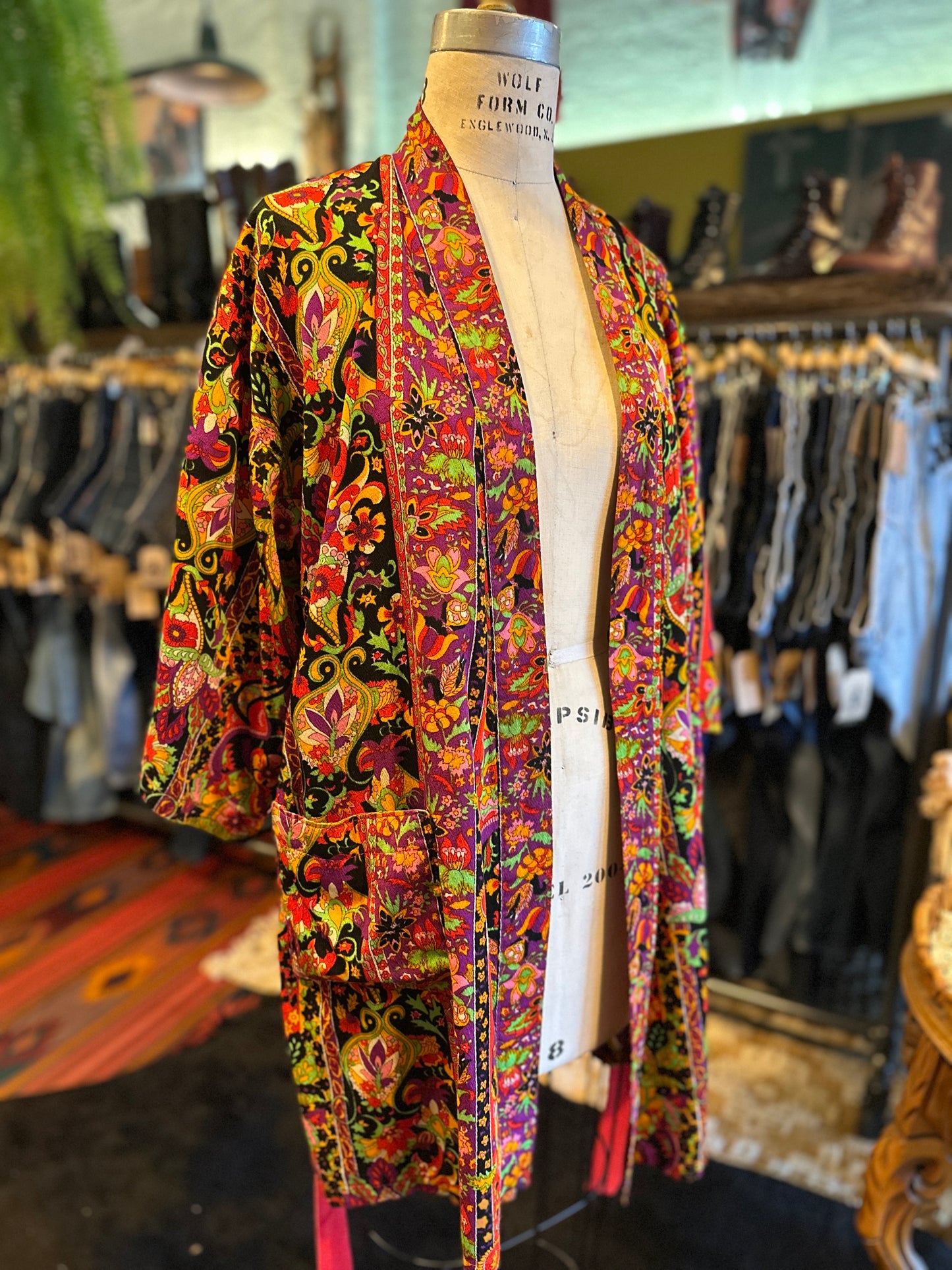 1960s Psychedelic Robe / Duster