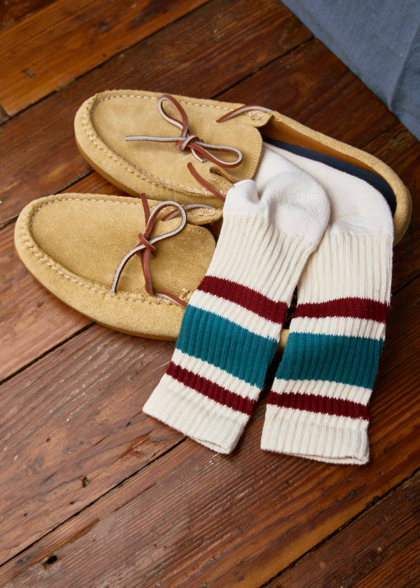 The Retro Stripe: Royal/red / One Size
