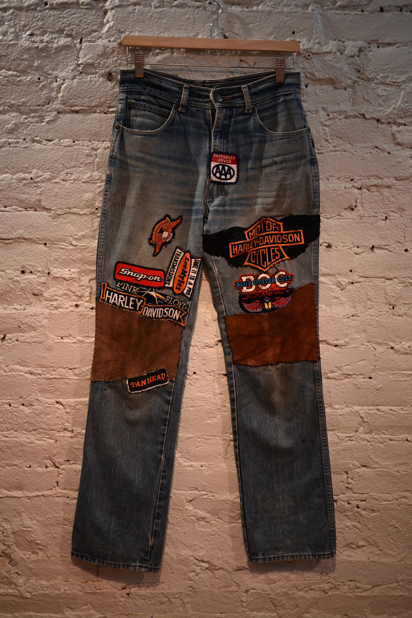 1970s Patchwork Jeans