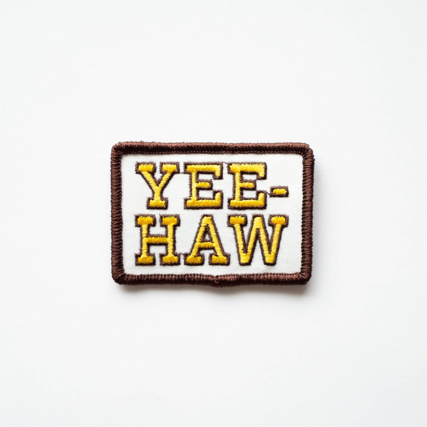 Yee-Haw Embroidered Iron on Patch - Western: Yes