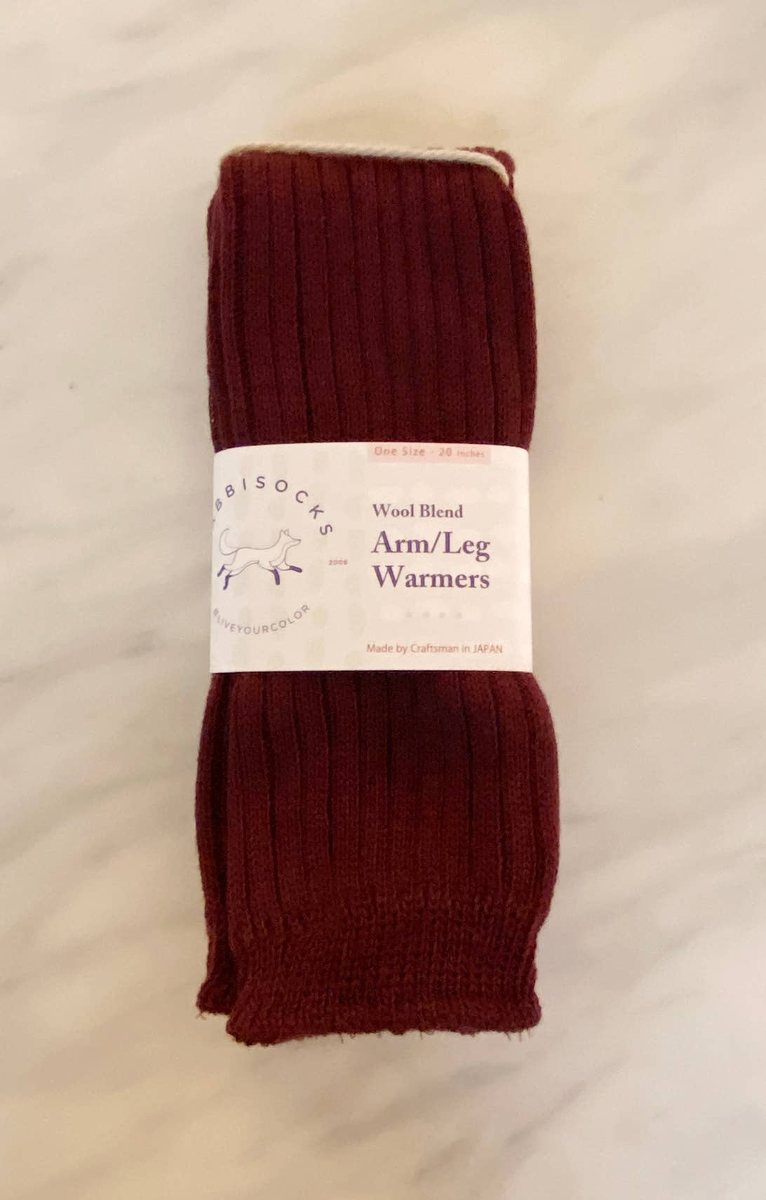 Wool Blend Arm Warmers / Leg Warmers: Powder Blue / One Size (20 inches)