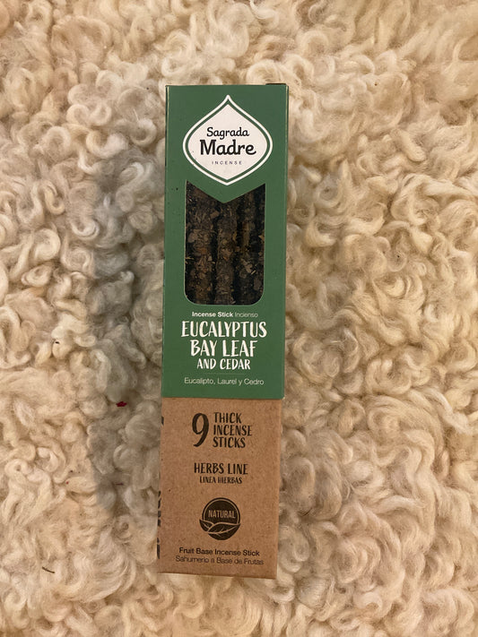 Eucalyptus Bay Leaf and Cedar Incense Sticks