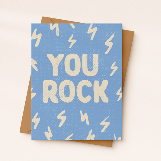 You Rock Thank You Card | Card For Him | Male Card
