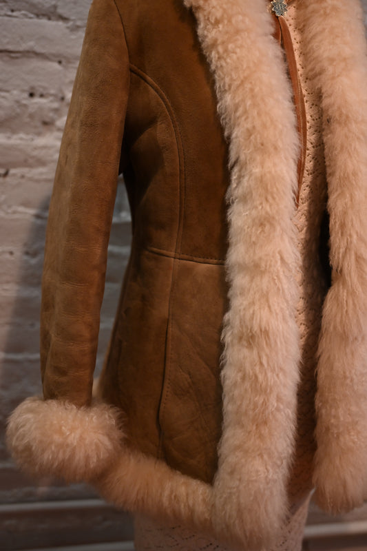 1970s Sheepskin Penny Lane Style Jacket