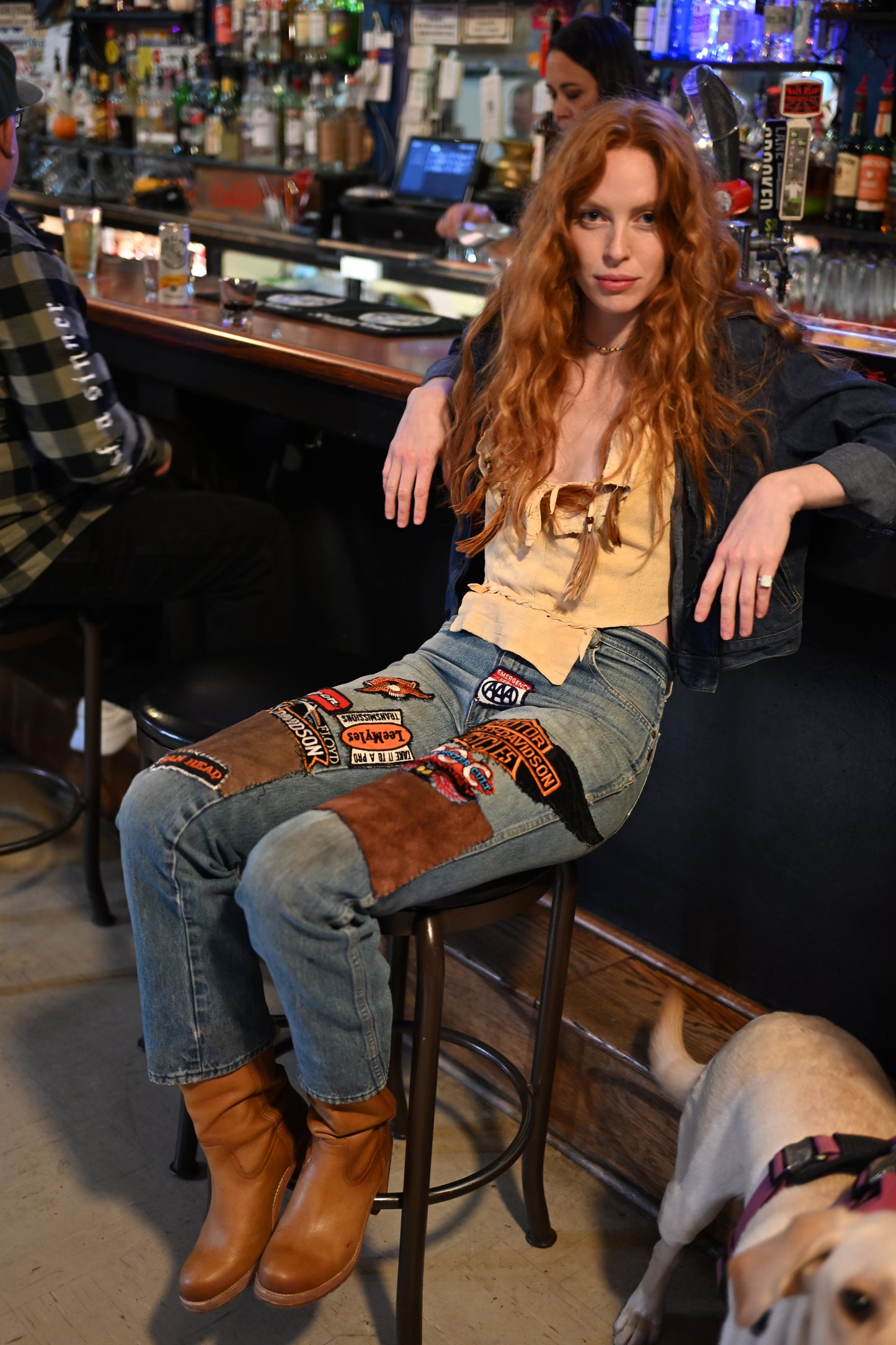 1970s Patchwork Jeans