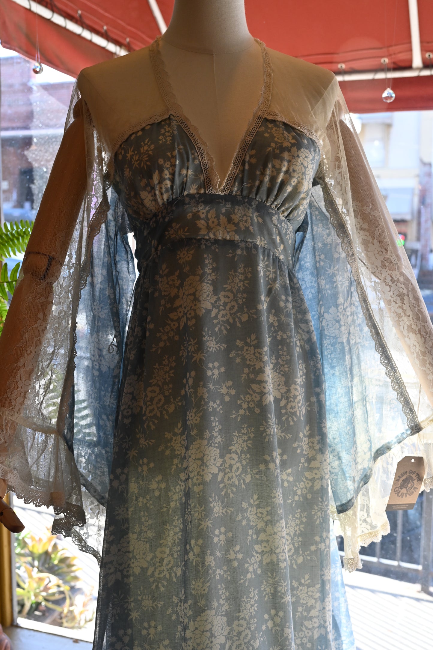 Gunne Sax Angel Sleeve Dress