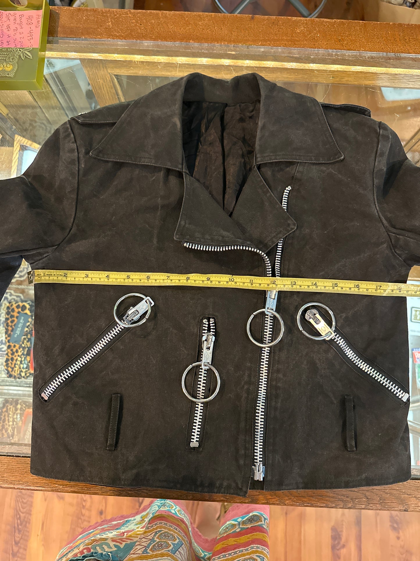 1980s Betsey Johnson Punk Label Motorcycle Jacket
