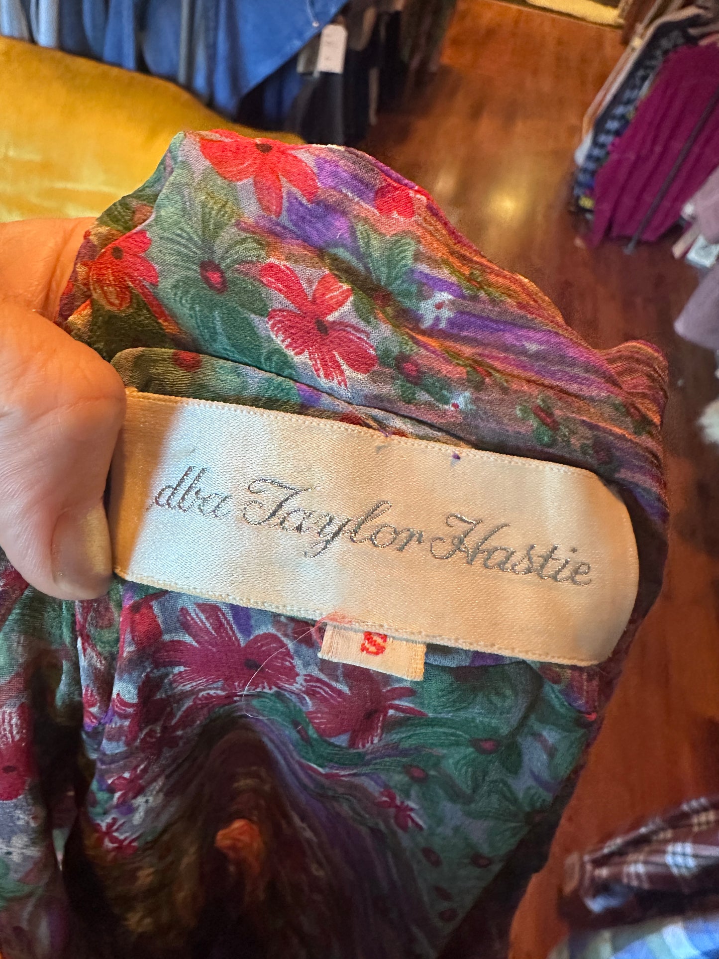 1970s Silk Chiffon Dress - Taylor Hastie