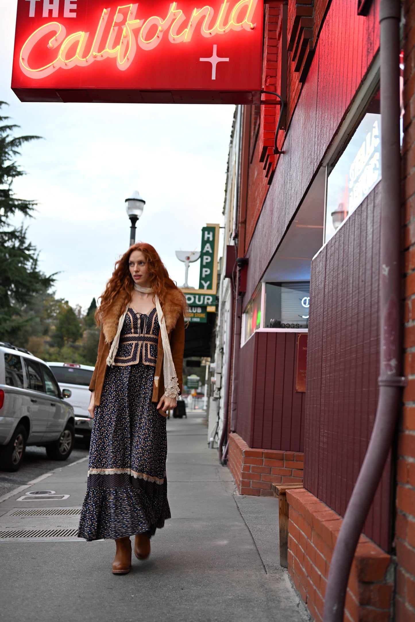 Gunne Sax Peplum Maxi Dress