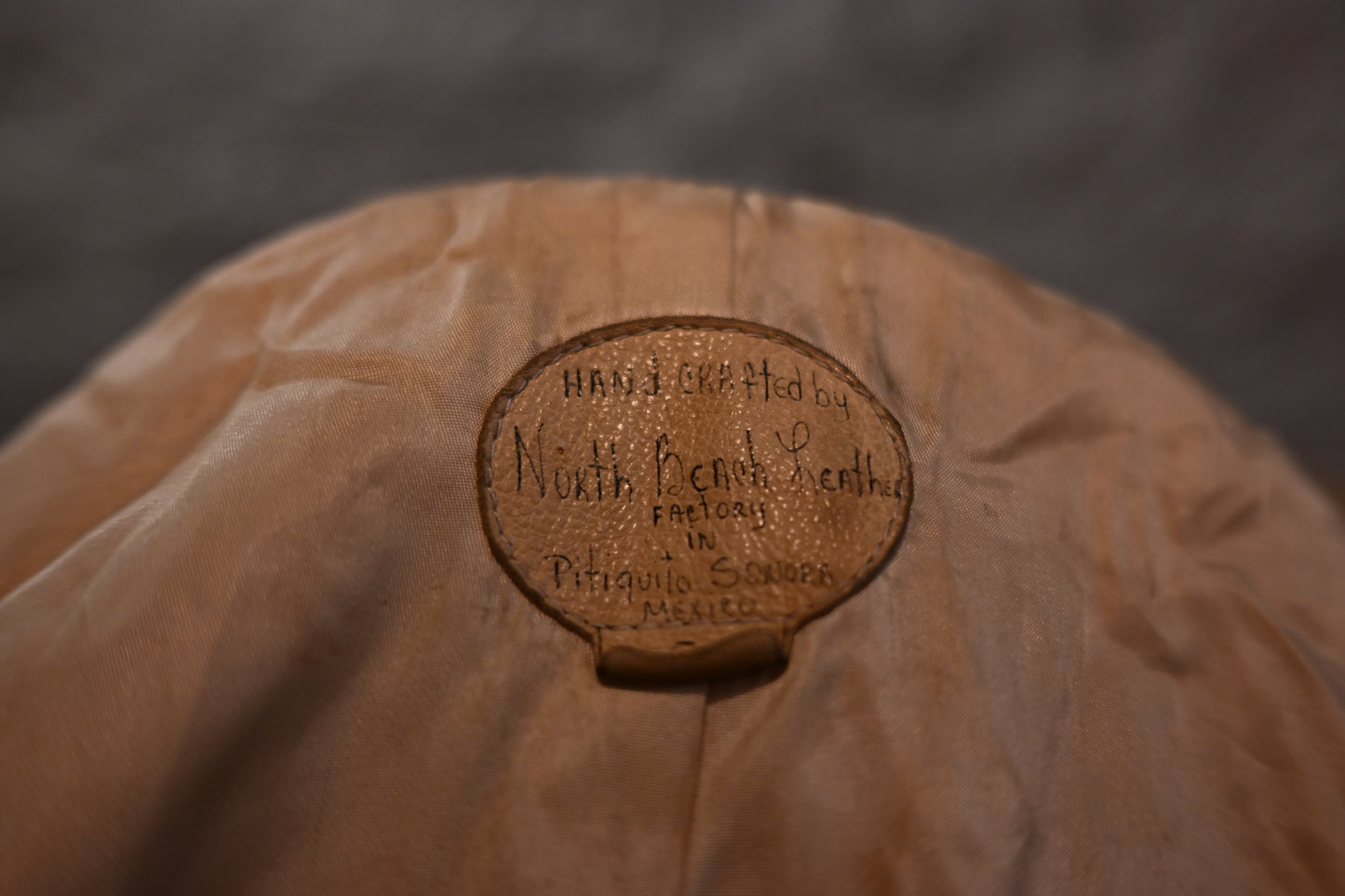 1970s North Beach Leather Jacket - Tan Whipstitch Leather Jacket