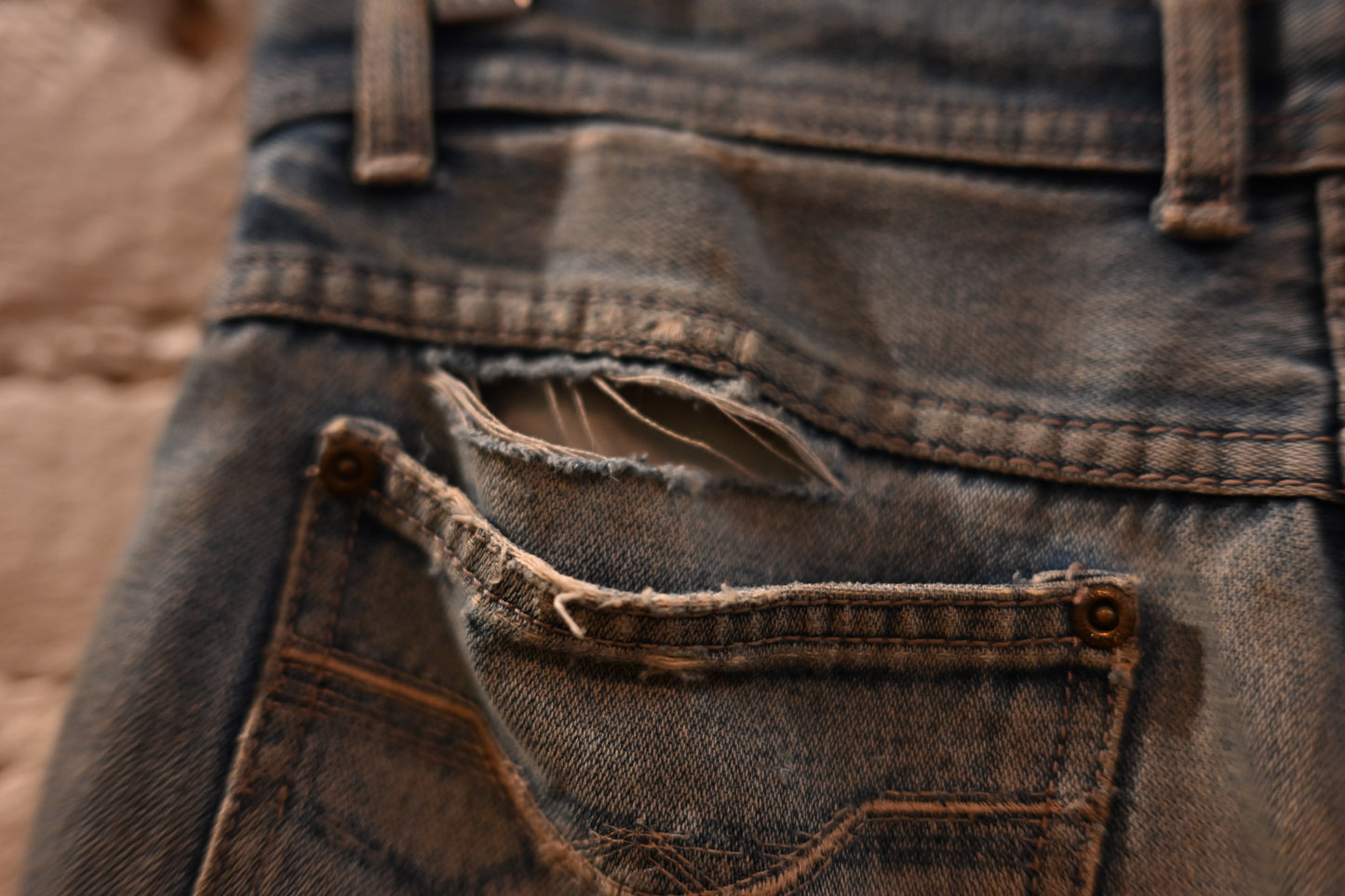 1970s Patchwork Jeans