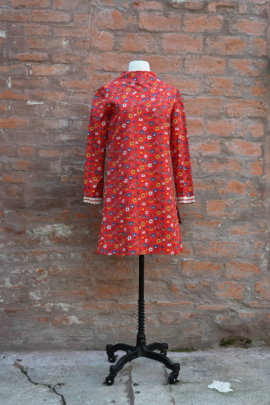 1960s Novelty Print Dress