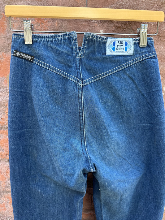 Rag City Blues Lace Front High Waist Jeans