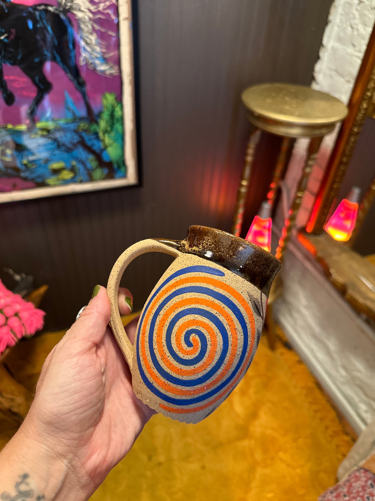 Ripe and Ruin ceramic mug double spiral