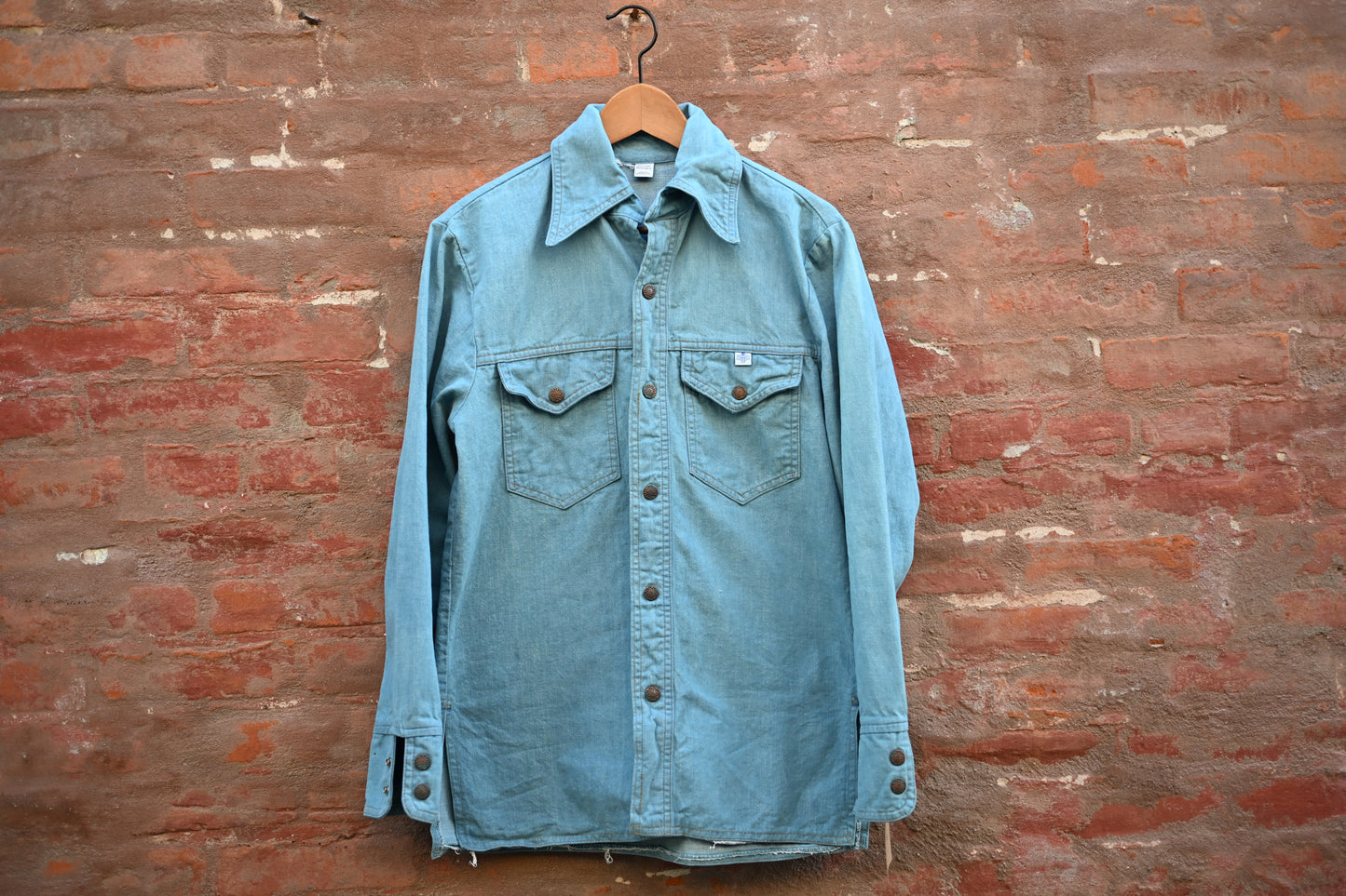 1970s Denim Snap Shirt