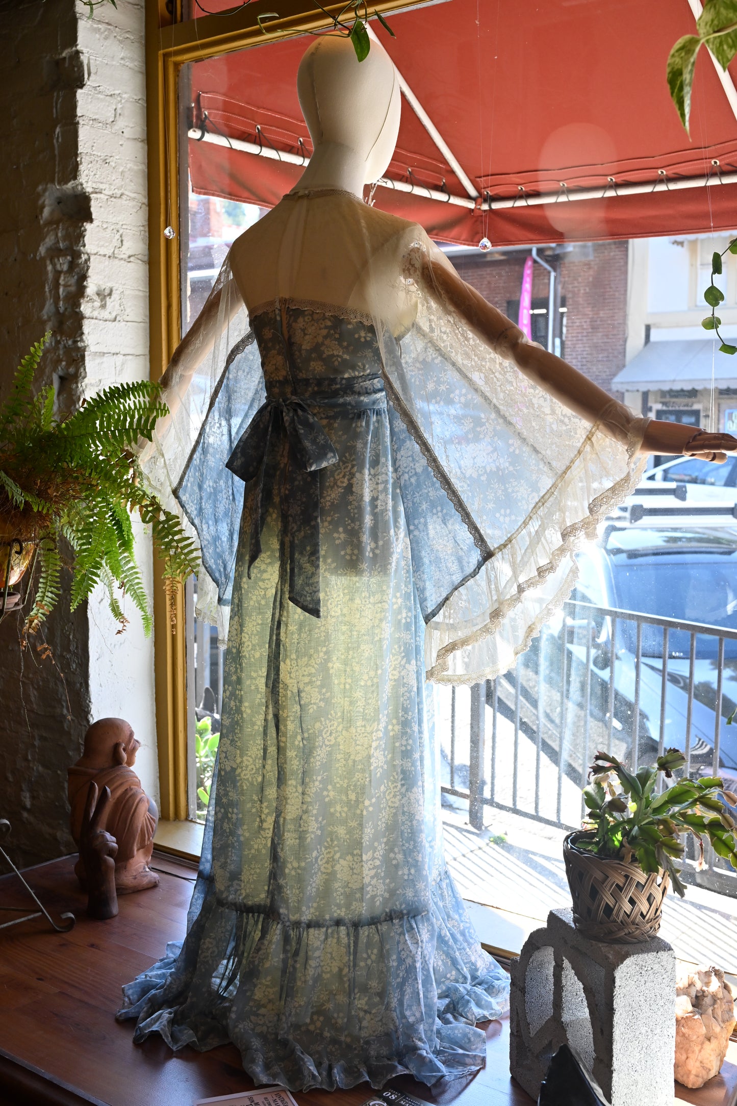 Gunne Sax Angel Sleeve Dress