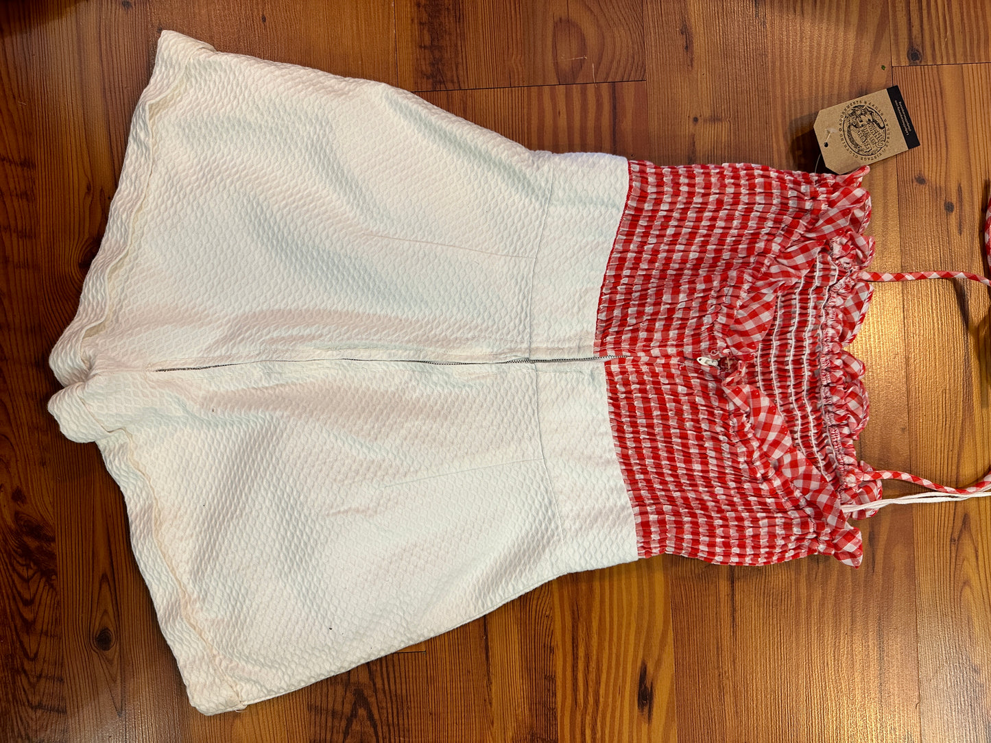 Jody of California Gingham Romper with Matching Jacket