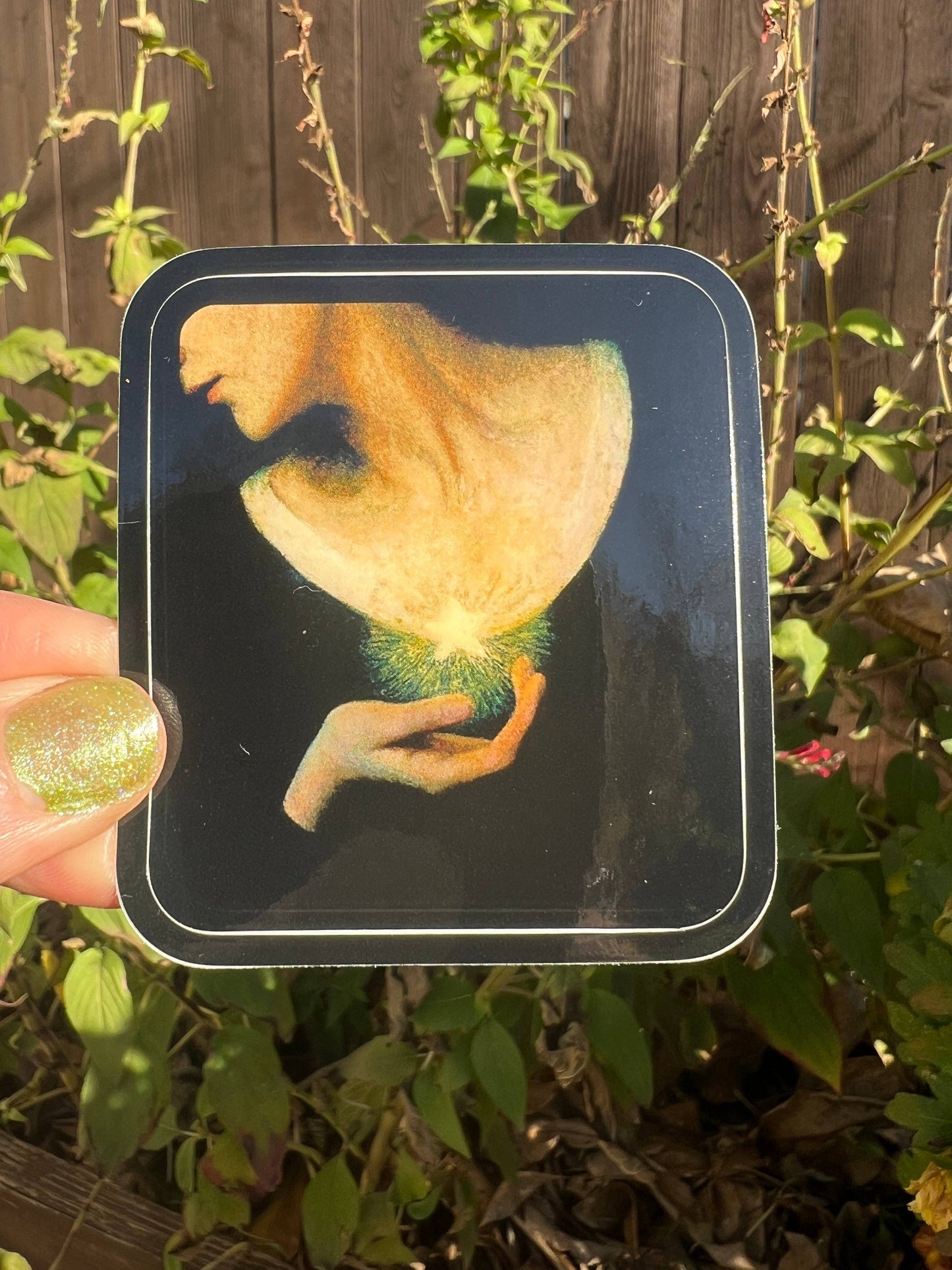 Glowing Star 3 Inch Sticker