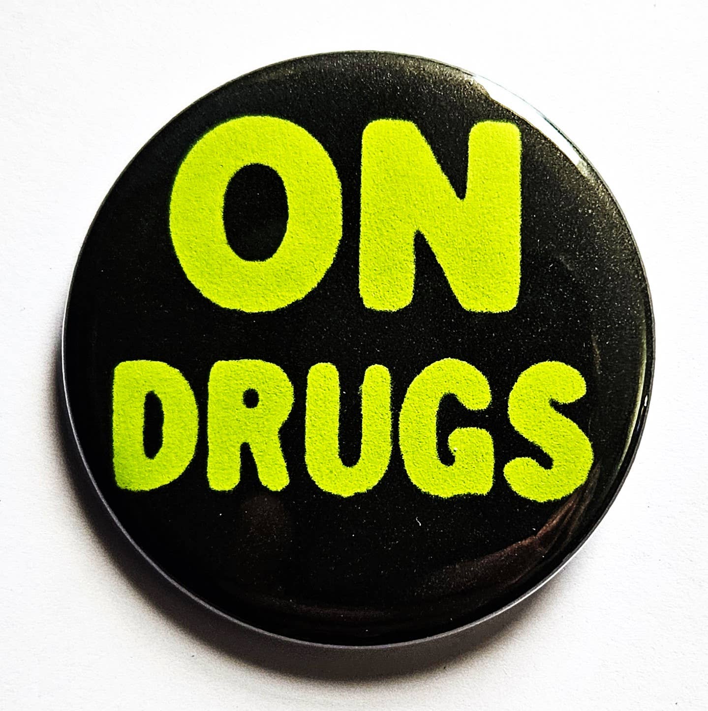 Vintage Reproduction Buttons Magnets & Bottle Openers Set 12: Im Stoned / 1.25" Small Button