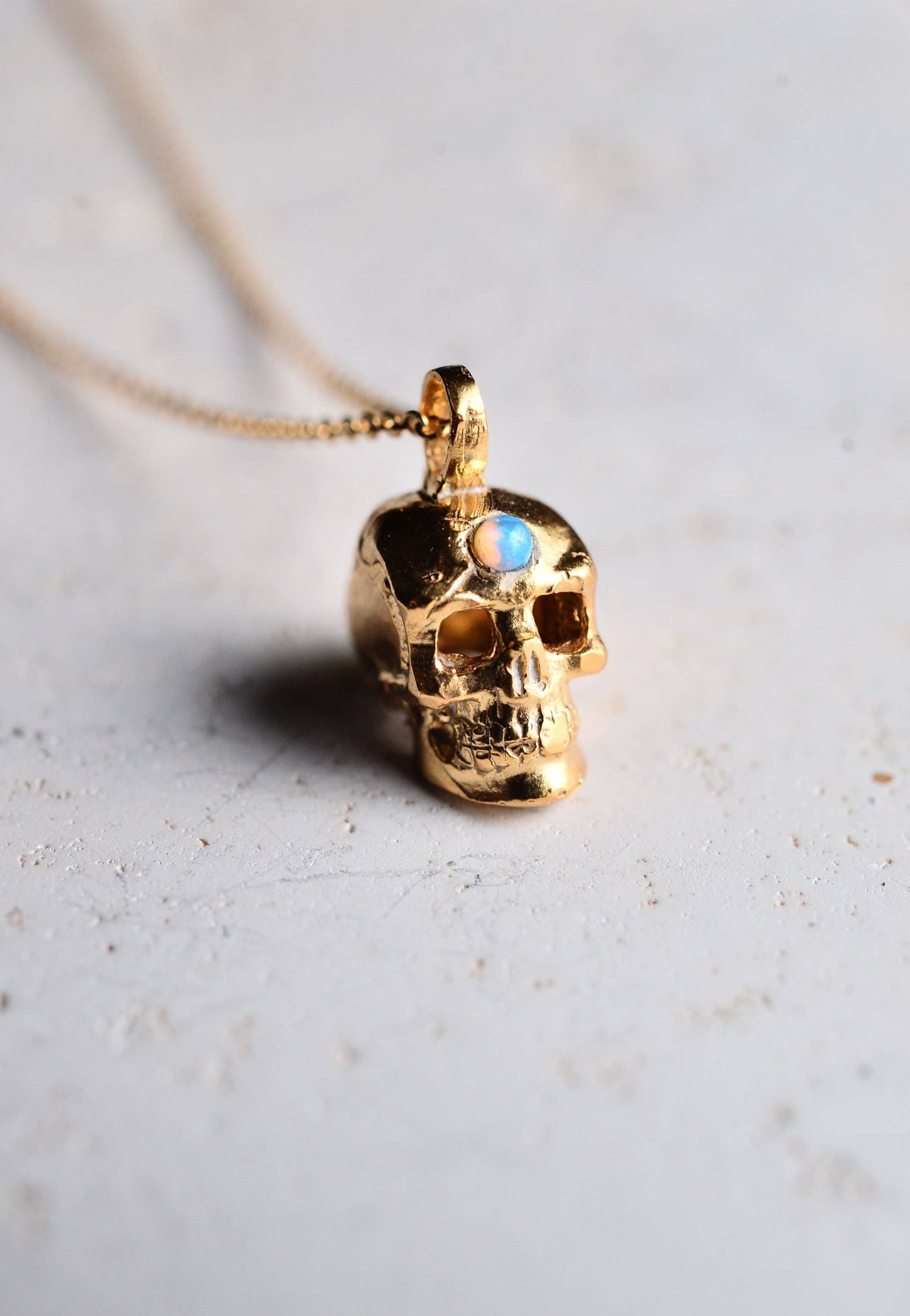 Forever young necklace: White Opal / 14k Gold Filled