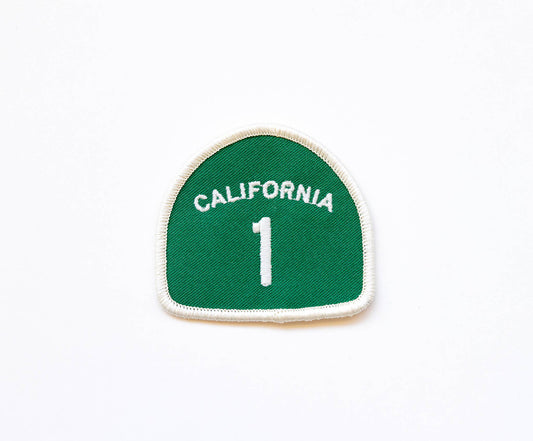 Califonria Pacific Coast Highway 1 Embroidered Iron on Patch: Yes