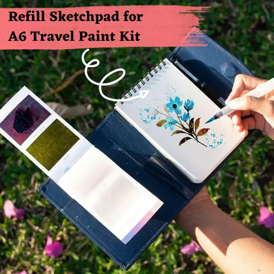 A6 Travel Kit Refill Sketchpad | Watercolor Paper | A6 Pad