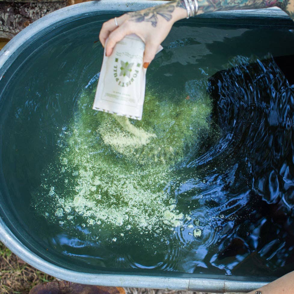 Wild Flower Bath Fizz - Moisturizing Herbal Bath Soak: 6 Forest Pull