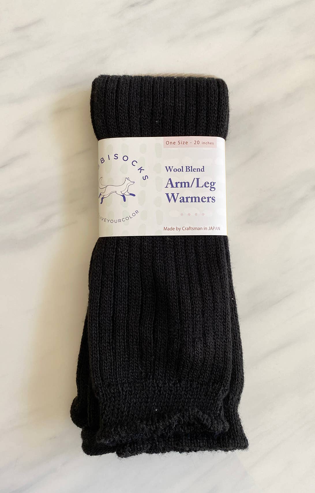 Wool Blend Arm Warmers / Leg Warmers: Powder Blue / One Size (20 inches)