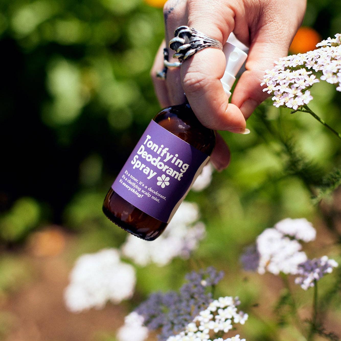 Tonifying Deodorant Spray– AHA BHA Natural Deodorant: 2 oz