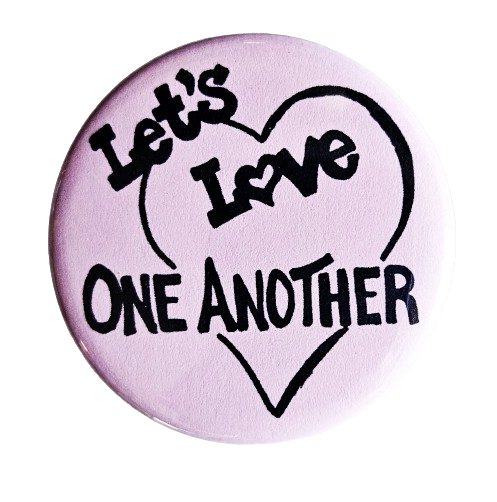 Vintage Reproduction Buttons Magnets & Bottle Openers Set 09: I Hate Everybody / 1.25" Small Button